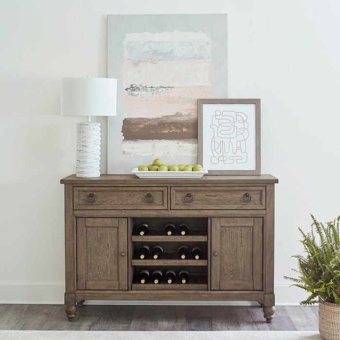 Americana Farmhouse - Buffet - Dusty Taupe – Buffets by Liberty Furniture at Furniture Wholesale Plus , Nashville furniture store