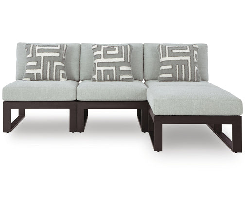 Beachloft - 4 Piece Outdoor Sectional – Stationary Sectionals by Signature Design by Ashley® at Furniture Wholesale Plus , Nashville furniture store