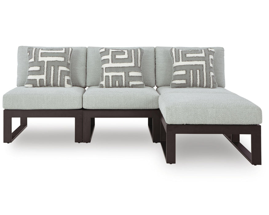 Beachloft - Outdoor Sectional – Stationary Sectionals by Signature Design by Ashley® at Furniture Wholesale Plus , Nashville furniture store