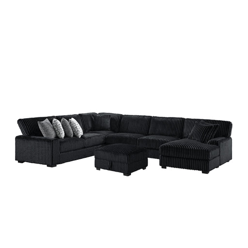 Nightfall - Sectional Set With 2 Pillows – Stationary Sectionals by Elements International at Furniture Wholesale Plus , Nashville furniture store