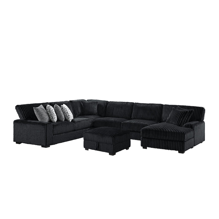 Nightfall - Sectional Set With 2 Pillows – Stationary Sectionals by Elements International at Furniture Wholesale Plus , Nashville furniture store