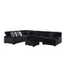 Nightfall - Sectional Set With 2 Pillows – Stationary Sectionals by Elements International at Furniture Wholesale Plus , Nashville furniture store