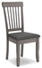 Shullden - Dining Room Side Chair (Set of 2) - Gray – Chair Sets by Signature Design by Ashley® at Furniture Wholesale Plus , Nashville furniture store