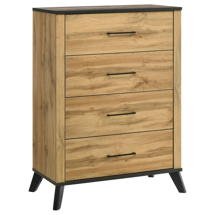 Kaywood - 4-Drawer Bedroom Chest Of Drawers - Natural Pine – Accent Chests by Coaster Fine Furniture at Furniture Wholesale Plus , Nashville furniture store