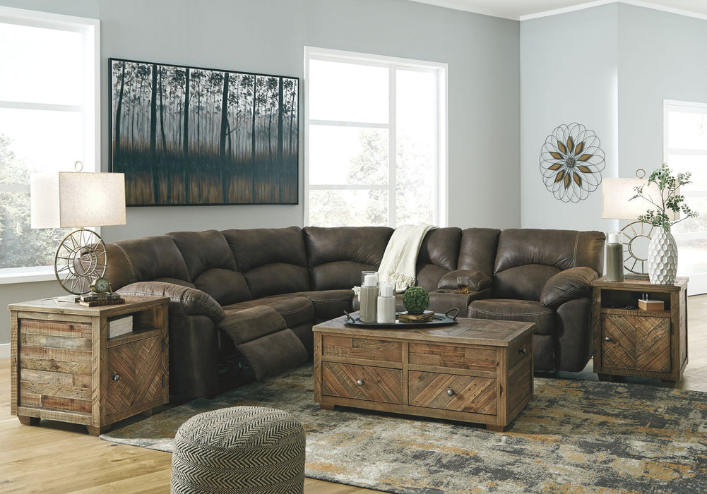Tambo - Reclining Sectional – Reclining Sectionals by Signature Design by Ashley® at Furniture Wholesale Plus , Nashville furniture store