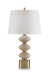 Wardthrone - Poly Table Lamp - Beige / Gold Finish – Table Lamps by Signature Design by Ashley® at Furniture Wholesale Plus , Nashville furniture store