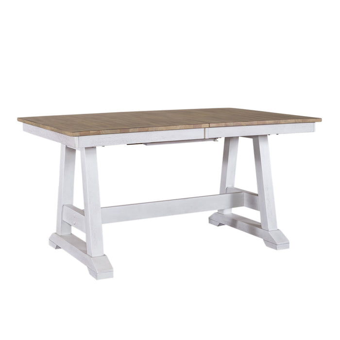 Lindsey Farm - Trestle Table Set – 5 Piece Dining Room Sets by Liberty Furniture at Furniture Wholesale Plus , Nashville furniture store