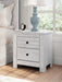 Makidern - Two Drawer Night Stand – Nightstands w/ Charging Stations by Signature Design by Ashley® at Furniture Wholesale Plus , Nashville furniture store