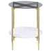 Jonelle - Round Glass Top Table – End Tables by CoasterEveryday at Furniture Wholesale Plus , Nashville furniture store