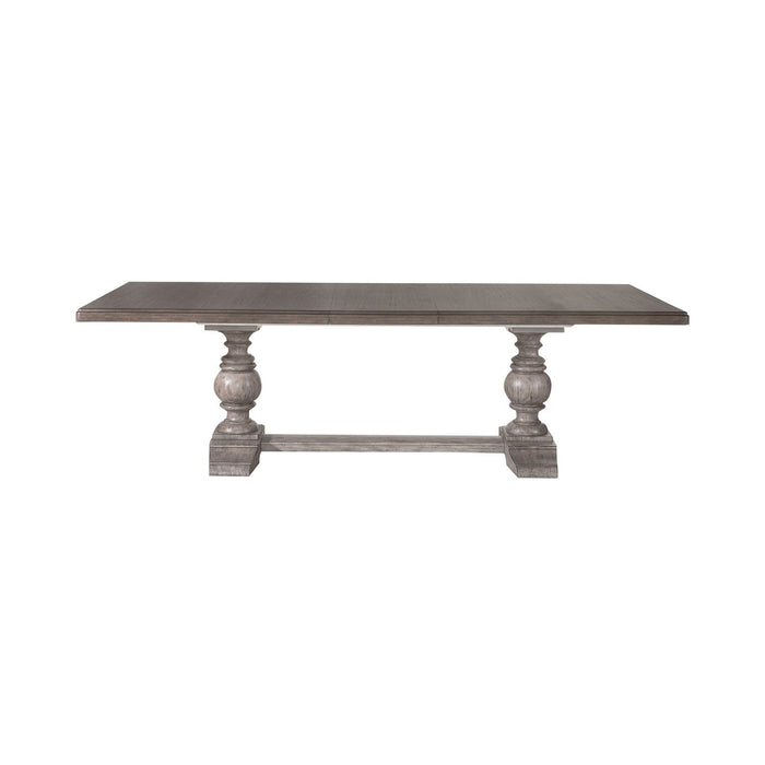 River Place - Trestle Table - Riverstone Gray & Tobacco – Dining Tables by Liberty Furniture at Furniture Wholesale Plus , Nashville furniture store
