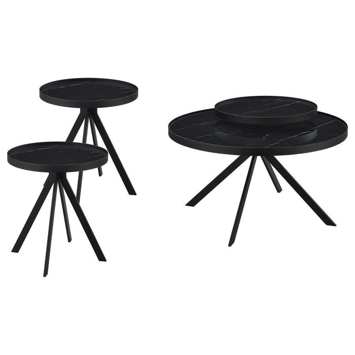Briggs - Round Coffee And End Table Set – Table Sets by Coaster Fine Furniture at Furniture Wholesale Plus , Nashville furniture store