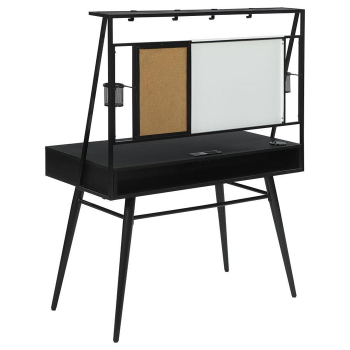 Jessie - Writing Desk With Whiteboard And USB - Black – Writing Desks by CoasterEssence at Furniture Wholesale Plus , Nashville furniture store
