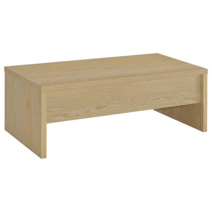 Canoga - Engineered Wood Lift Top Coffee Table - Light Oak – Coffee Tables by Coaster Fine Furniture at Furniture Wholesale Plus , Nashville furniture store