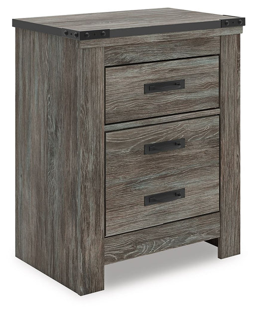 Frandern - Two Drawer Night Stand - Gray – Nightstands by Signature Design by Ashley® at Furniture Wholesale Plus , Nashville furniture store