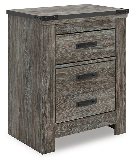 Frandern - Two Drawer Night Stand - Gray – Nightstands by Signature Design by Ashley® at Furniture Wholesale Plus , Nashville furniture store