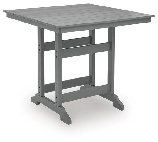 Sanctuary Beach - Square Counter Table With Umbrella Option - Dark Gray – Dining Tables by Signature Design by Ashley® at Furniture Wholesale Plus , Nashville furniture store