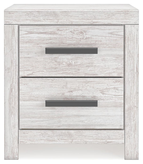 Cayboni - Two Drawer Night Stand - Whitewash – Accent Nightstands by Signature Design by Ashley® at Furniture Wholesale Plus , Nashville furniture store