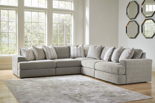 Avaliyah - 5-Piece Sectional - Ash – Stationary Sectionals by Signature Design by Ashley® at Furniture Wholesale Plus , Nashville furniture store