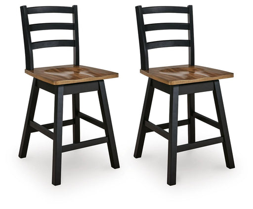 Wildenauer - Swivel Stool (Set of 2) – Stool Sets by Signature Design by Ashley® at Furniture Wholesale Plus , Nashville furniture store