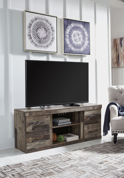Derekson - LG TV Stand w/Fireplace Option - Multi Gray – TV Stands by Signature Design by Ashley® at Furniture Wholesale Plus , Nashville furniture store