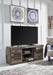 Derekson - LG TV Stand w/Fireplace Option - Multi Gray – TV Stands by Signature Design by Ashley® at Furniture Wholesale Plus , Nashville furniture store