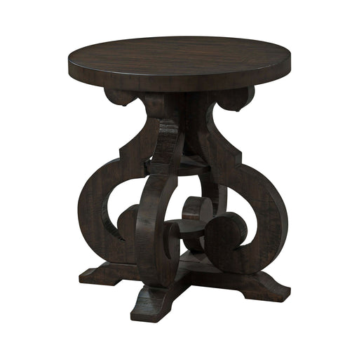 Stone - End Table With PU Base - Dark Walnut – End Tables by Elements International at Furniture Wholesale Plus , Nashville furniture store
