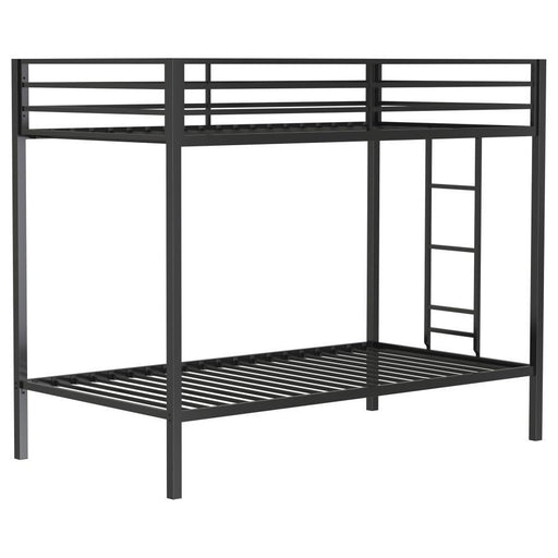 Alevera - Metal Bunk Bed With Ladder – Bunk Beds by Coaster Fine Furniture at Furniture Wholesale Plus , Nashville furniture store