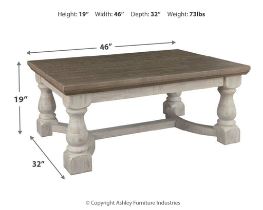 Havalance - Rectangular Cocktail Table - Gray / White – Cocktail Tables by Signature Design by Ashley® at Furniture Wholesale Plus , Nashville furniture store