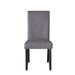 Napoli - Velvet Side Chair (Set of 2) - Gray – Chair Sets by Steve Silver Furniture at Furniture Wholesale Plus , Nashville furniture store