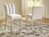 Larawyn - Upholstered Barstool (Set of 2) - Bisque – Stool Sets by Signature Design by Ashley® at Furniture Wholesale Plus , Nashville furniture store