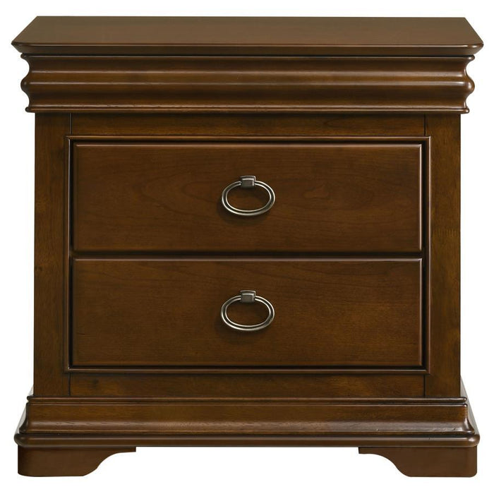 Garland - 3-Drawer Nightstand Bedside Table - Brown Cherry – Accent Nightstands by Coaster Fine Furniture at Furniture Wholesale Plus , Nashville furniture store