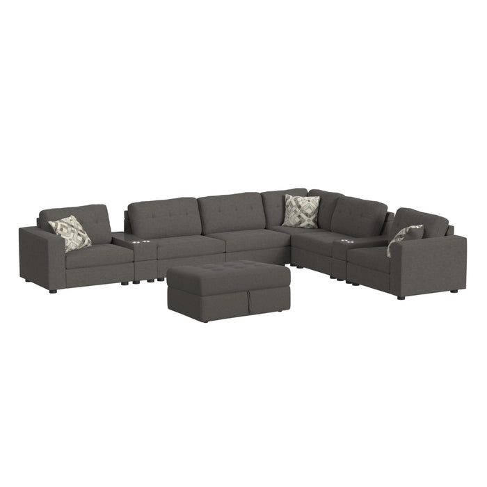 Options One - Living Room Set Sectional – 2 Piece Living Room Sets by Elements International at Furniture Wholesale Plus , Nashville furniture store