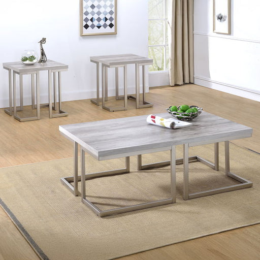 David - 3 Piece - White – Table Sets by Steve Silver Furniture at Furniture Wholesale Plus , Nashville furniture store