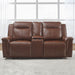 Avery - Loveseat With Console P2 - Cognac – Reclining Loveseats by Liberty Furniture at Furniture Wholesale Plus , Nashville furniture store