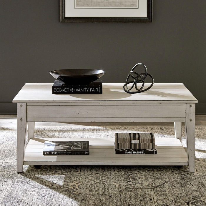 Lake House - Lift Top Cocktail Table – Cocktail Tables by Liberty Furniture at Furniture Wholesale Plus , Nashville furniture store