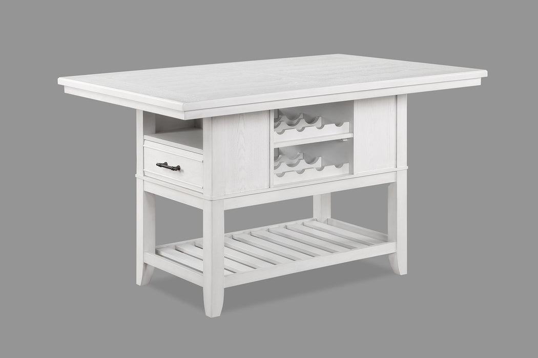 Wendy - Counter Height Table - White – Counter Tables by Crown Mark at Furniture Wholesale Plus , Nashville furniture store