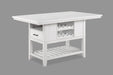 Wendy - Counter Height Table - White – Counter Tables by Crown Mark at Furniture Wholesale Plus , Nashville furniture store