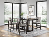 Neymorton - 5 Pc. - Rectangular Dining Room Counter Table, 4 Barstools - Dark Grayish Brown – 5 Piece Dining Room Sets by Signature Design by Ashley® at Furniture Wholesale Plus , Nashville furniture store