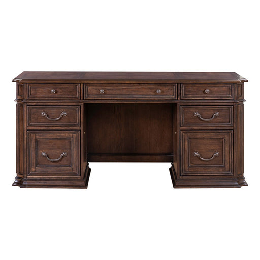 Providence Park - Jr Executive Credenza - Chateau Brown – Credenzas by Liberty Furniture at Furniture Wholesale Plus , Nashville furniture store