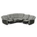 Hornet - 3 Piece Motion Sectional Set With Console And 2 Recliners – Reclining Sectionals by Elements International at Furniture Wholesale Plus , Nashville furniture store