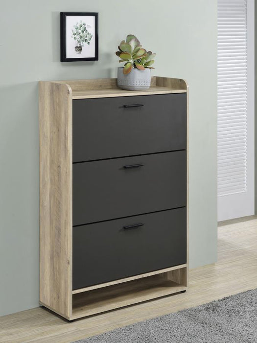 Denia - 3-Tier Engineered Wood Shoe Cabinet – Shoe Cabinets by CoasterEveryday at Furniture Wholesale Plus , Nashville furniture store