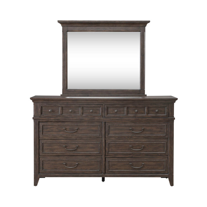Paradise Valley - Dresser & Mirror - Saddle Brown – Dresser & Mirror by Liberty Furniture at Furniture Wholesale Plus , Nashville furniture store