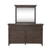Paradise Valley - Dresser & Mirror - Saddle Brown – Dresser & Mirror by Liberty Furniture at Furniture Wholesale Plus , Nashville furniture store
