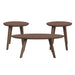 Theo - Three Pack Occasional Set With Coffee Table And 2 End Tables - Walnut – Table Sets by Elements International at Furniture Wholesale Plus , Nashville furniture store