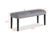Pascal - Bench - Gray – Dining Benches by Crown Mark at Furniture Wholesale Plus , Nashville furniture store