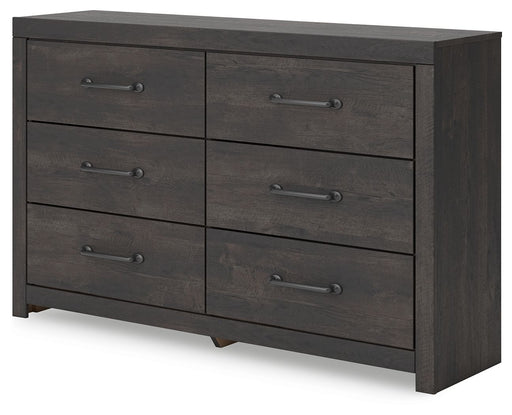 Hollivern - Six Drawer Dresser - Dark Gray – Dressers by Signature Design by Ashley® at Furniture Wholesale Plus , Nashville furniture store