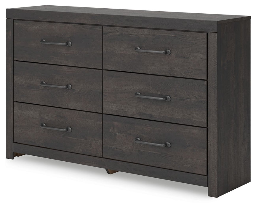 Hollivern - Six Drawer Dresser - Dark Gray – Dressers by Signature Design by Ashley® at Furniture Wholesale Plus , Nashville furniture store