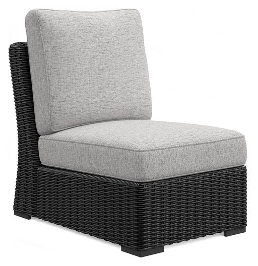 Beachcroft - 5-Piece Outdoor Sectional - Black / Light Gray – Stationary Sectionals by Signature Design by Ashley® at Furniture Wholesale Plus , Nashville furniture store