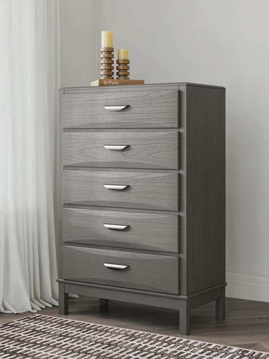 Mazing - Five Drawer Chest - Gray – Accent Chests by Signature Design by Ashley® at Furniture Wholesale Plus , Nashville furniture store