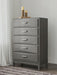 Mazing - Five Drawer Chest - Gray – Accent Chests by Signature Design by Ashley® at Furniture Wholesale Plus , Nashville furniture store